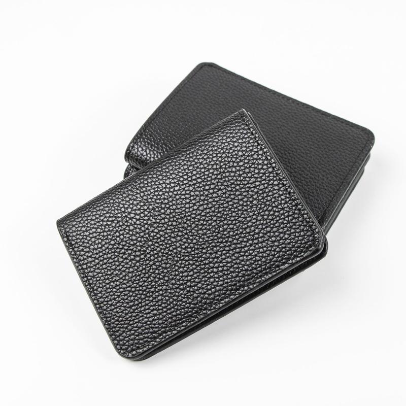 Ultra thin Lychee Print Leather Wallet for Men Multi-function Credit Card Bag Business Card Bank Card Holder Mini Purse