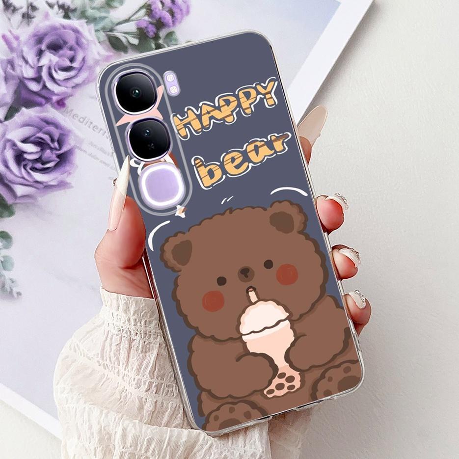 For Vivo Y200 5G Case Vivo V40 Lite Beautiful Butterfly Painted Cover Soft Slim Phone Case For Vivo Y300 Y 200 V40Lite 5G Bumper