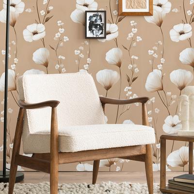 Flowers Bedroom Living Room Background Home Beautification Decoration Non-woven Wallpaper