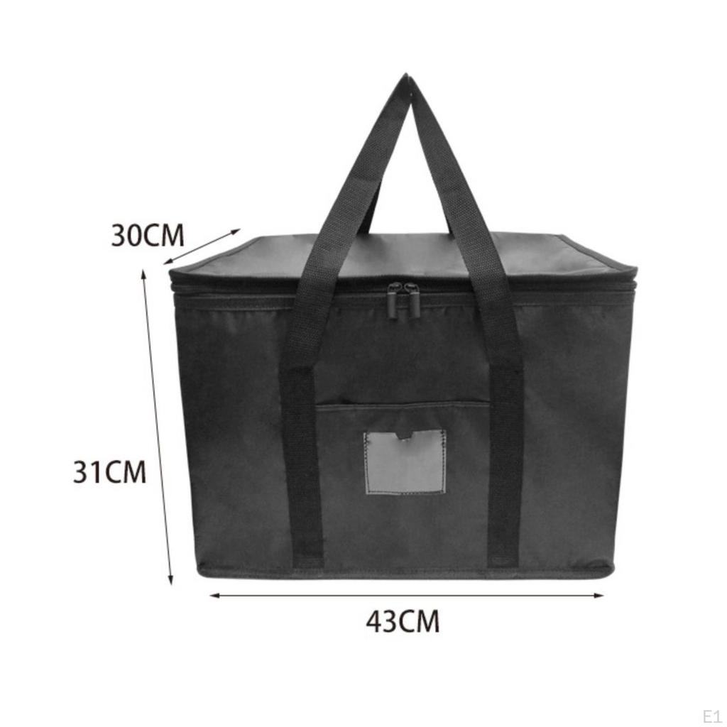 Insulated Tote Bag Secure with Clear Window Simple for Travel