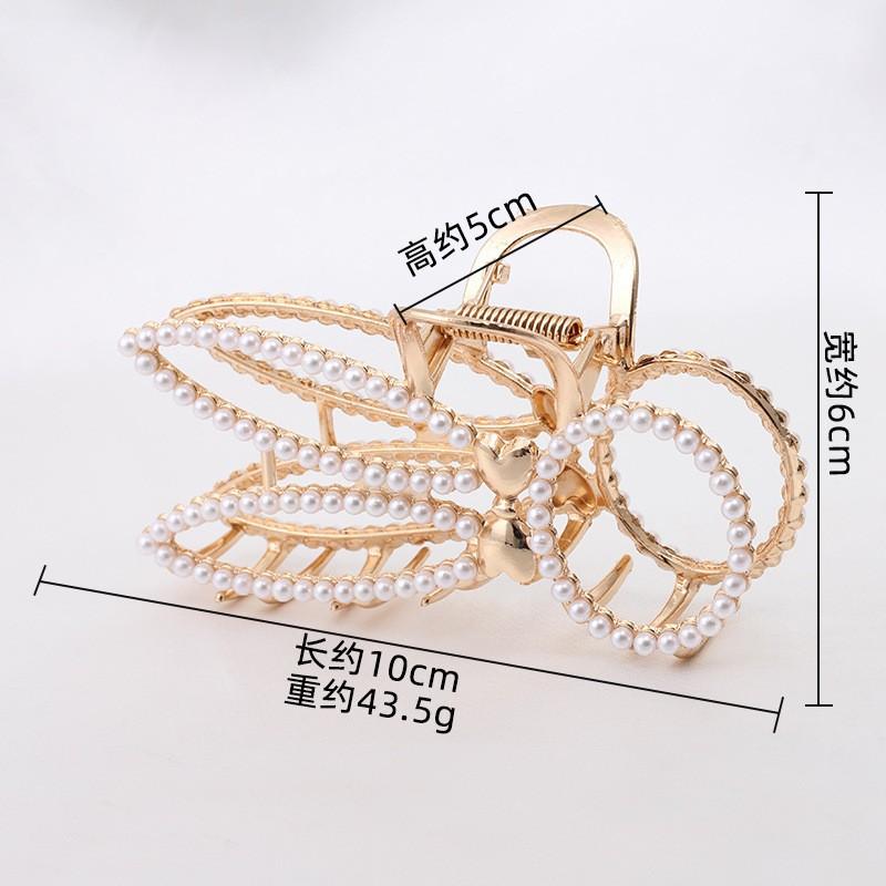 Fashion Disc Hairpin Shark Clip Large Hair Volume Multi-French Grab Clip Women'S Premium Sense Back Head Hair Accessories Head Accessories
