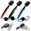 Key Chain Nylon Colourful Groove Cleaner Kit Golf Club Brush Cleaning Tool Hook To Bag