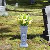 Cemetery Grave Flower Vase Funeral Holder Convenient Tombstone Decoration Yard Outdoor