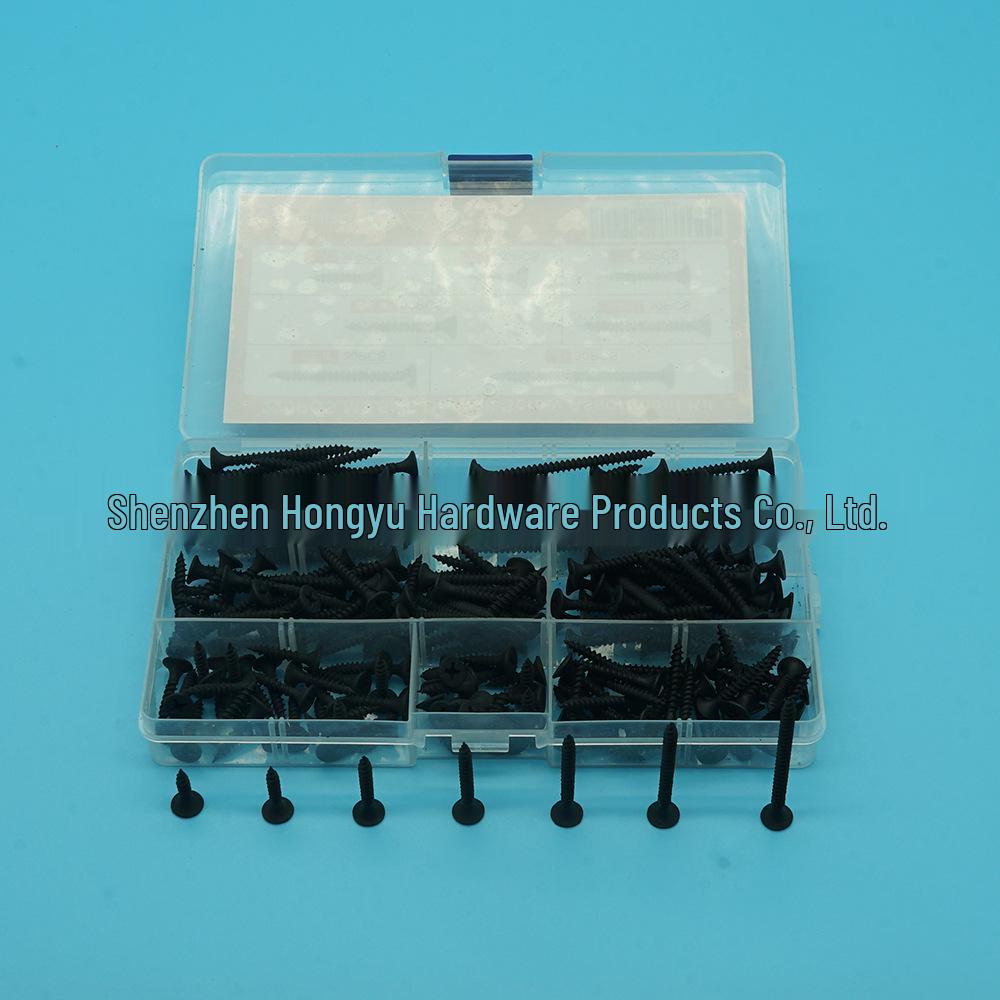 220pcs High-Strength Black Phosphated Self-Tapping Drywall Nails