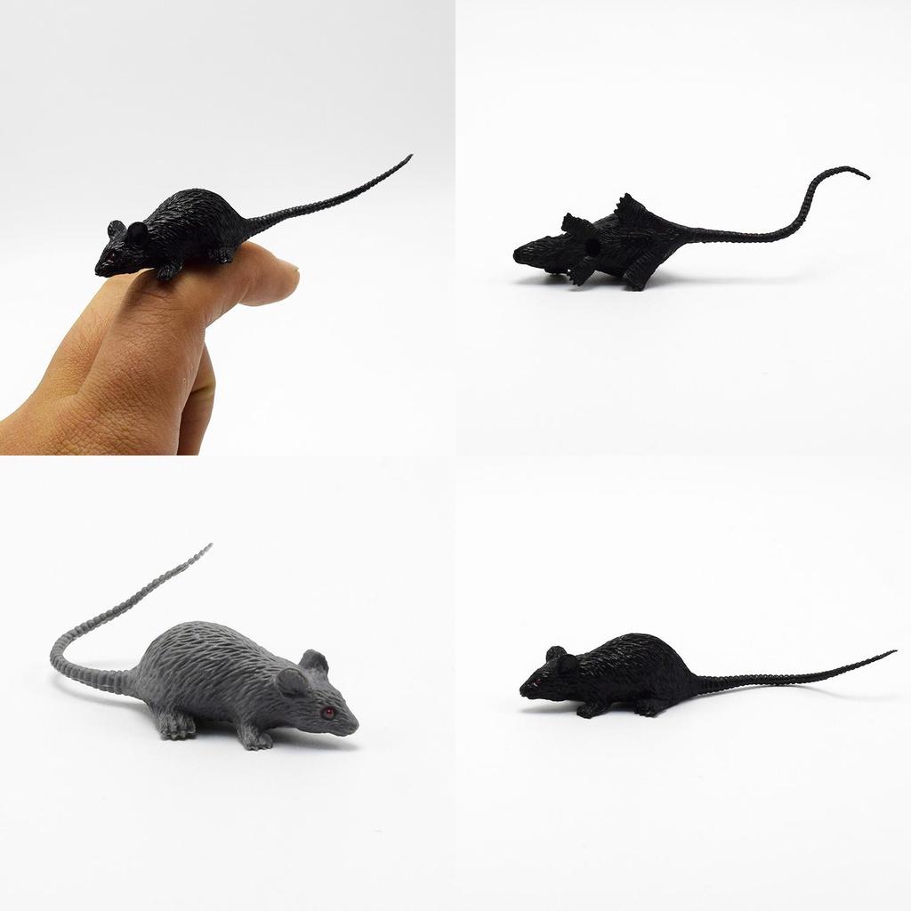 Terrifying Mini Mouse Model For Halloween Tricks Plastic Material 9cm Size