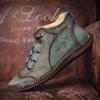 Plus Size Men Vintage Hand Stitching Soft Business Casual Ankle Boots