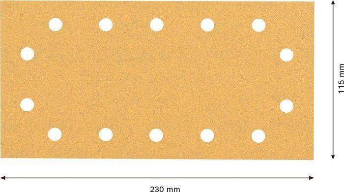 Feuille abrasive - papier de verre - patin abrasif - triangle abrasif Bosch accessories - 2608900945