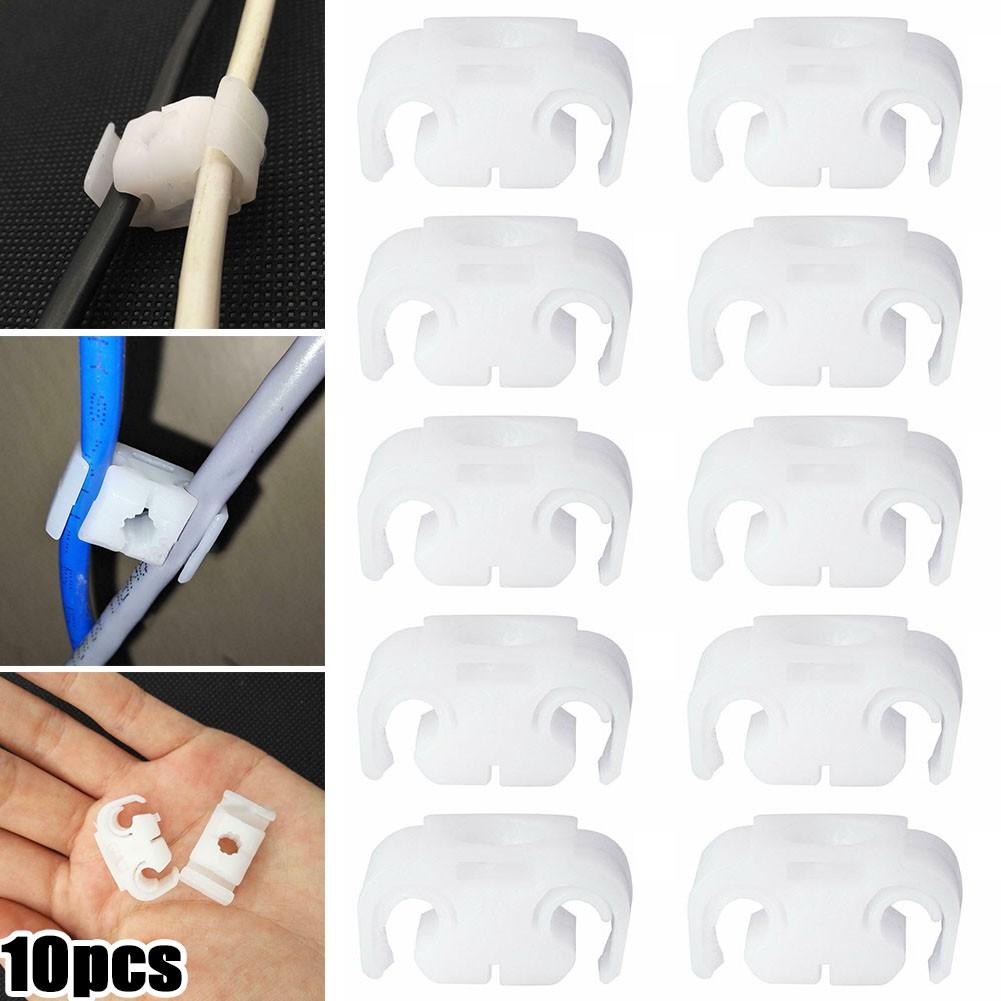 

10 шт. кронштейн троса тормозной магистрали автомобиля зажимы для вакуумного шланга для GOLF для MK2 для BORA шасси трубки фиксированные крючки зажима линии белый