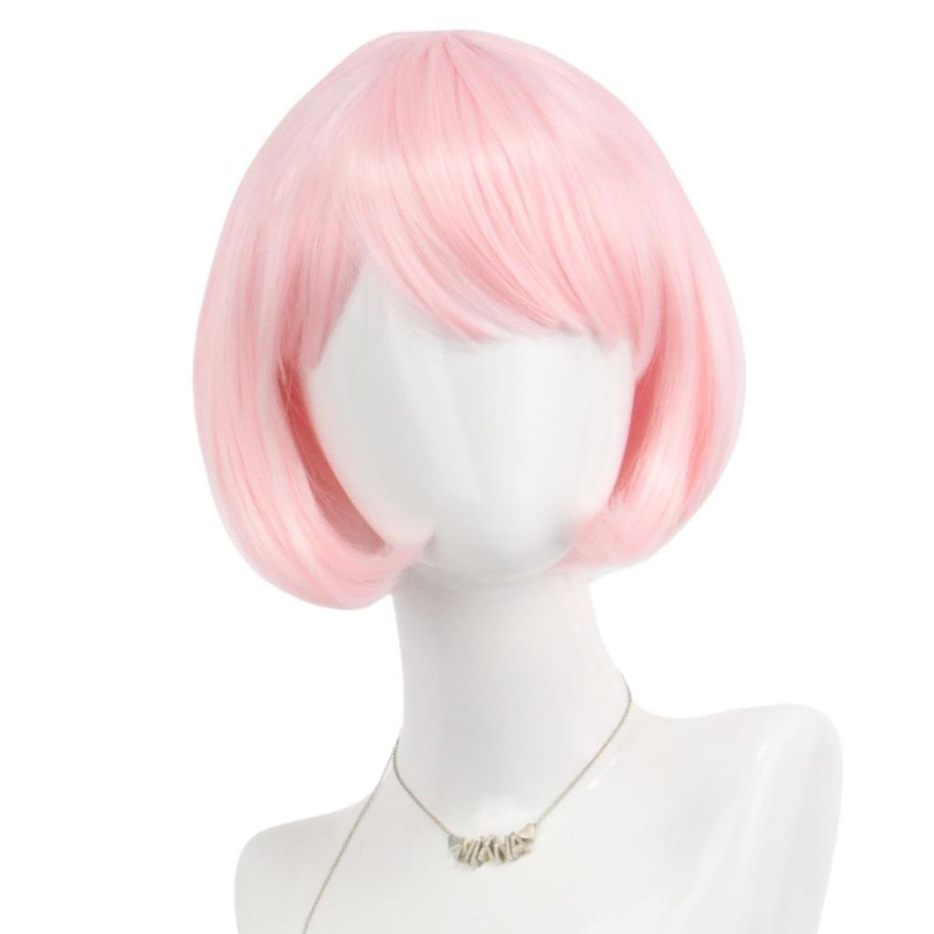 Unique Fashion with Multiple Synthetic Short Straight Bob Wigs with Bangs for Women and Girls Cosplay Costume Party Gifts