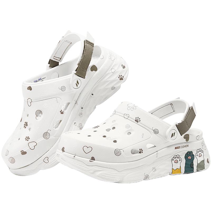 Skechers Women s Summer Closed-Toe Slip-On Sandals 8