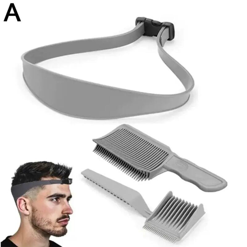 Adjustable Hair Trimming Guide Set Neckline Shaving Template,DIY Self Haircutting System, Shaving Straight Neck Hairline Tool