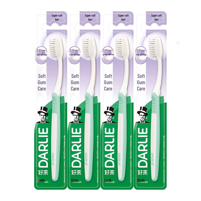 

Darlie Silk-Clean Soft Bristle Adult Toothbrush 4-Pack
