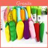 Cute Silicone Pencil Case For Kids Fruit And Vegetable Design Adorable Cartoon Storage Bag