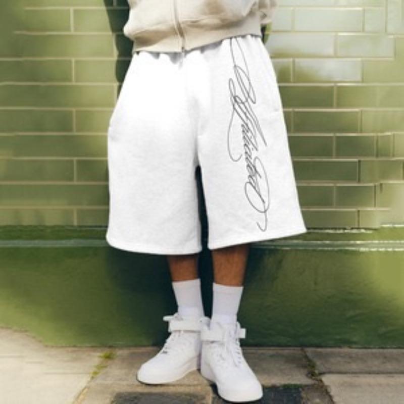 STREETRICH Baggy Sports Jogging Summer Casual Basketball Y2K Harajuku Street Fashion Acrylic Knit High Waist Capri Shorts for Men and Women