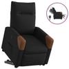 VidaXL Fauteuil inclinable électrique noir tissu 3324024