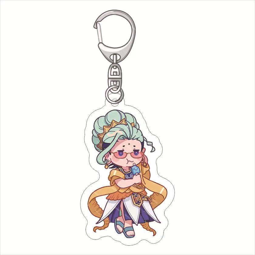 Record of Ragnarok Llavero Anime LuBu Thor Ying Zheng Shiva Gautama Buddha Acrylic Figure Keychain Fans Christmas Gifts