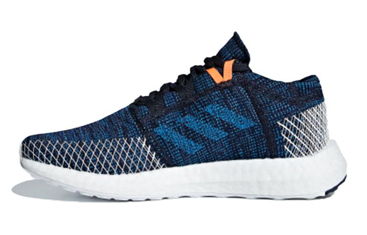 Adidas Pureboost Go J Нескользящие и дышащие низкие детские беговые кроссовки Синие Подростки B43502 38⅔