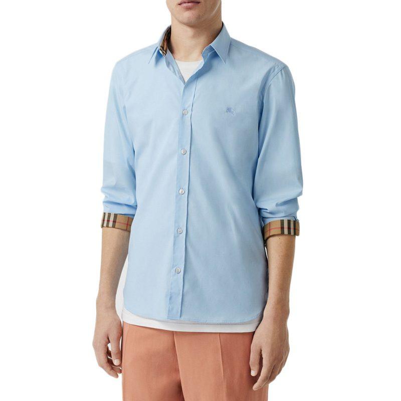 Burberry Shirt Men's Light Blue 80087041