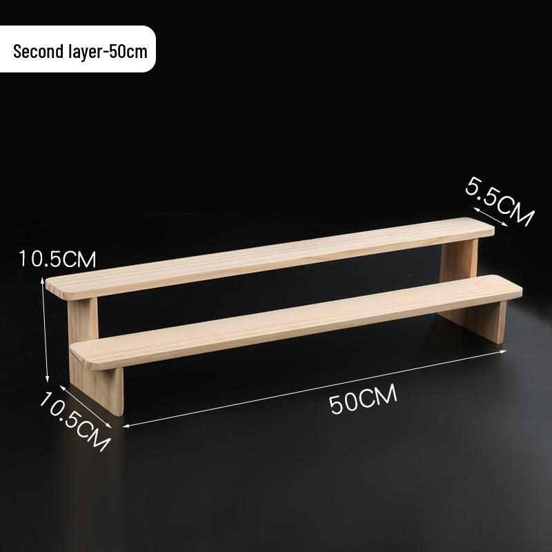 Solid Wood Display Rack for Action Figures, Collectibles, and Succulents