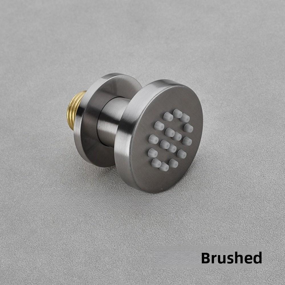Chrome Black Brass Body Sprays Square Shower Spa Massage Body Jets Golden Concealed Shower Spray Head Faucet Accessory
