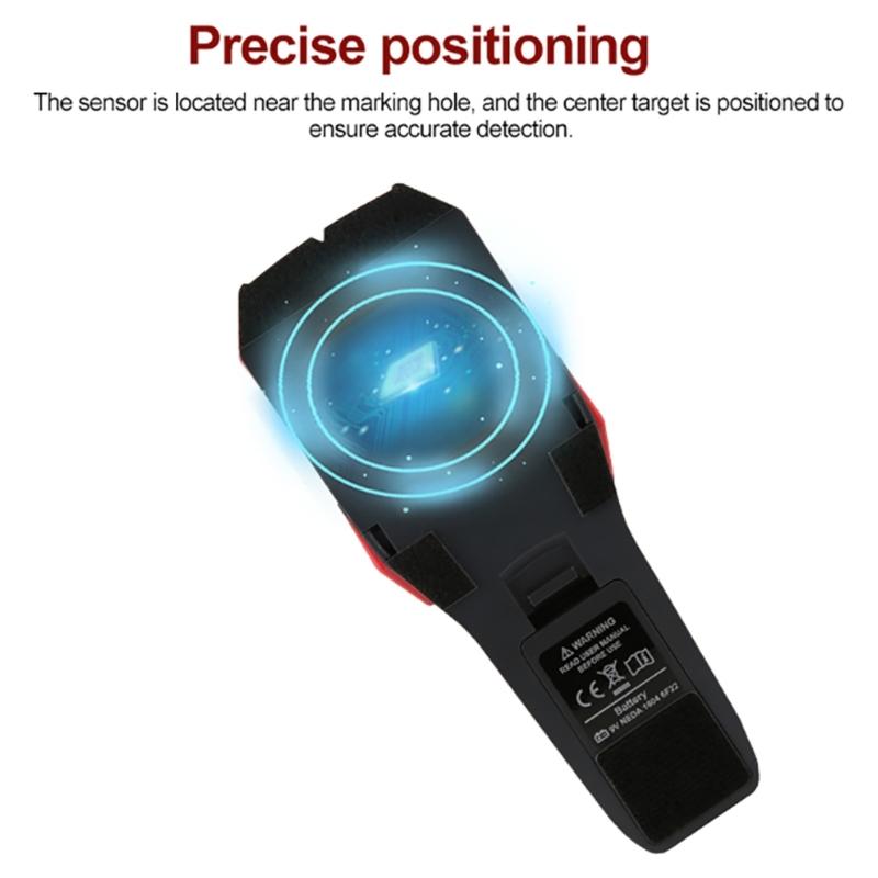 Portable Wire Pipe Detector Wood Metal Detector with LED Indicator Buzzer Multifunction Wall Studs Finder Scanning Tool