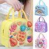 New 3D Children's Lunch Box Bag Cartoon Thickened Thermal Insulation Bag Aluminum Foil Cool Storage Fresh Storage Bag For Kids