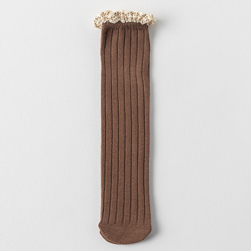 Newborn Baby Unisex Over-the-Knee Lace Socks for All Seasons