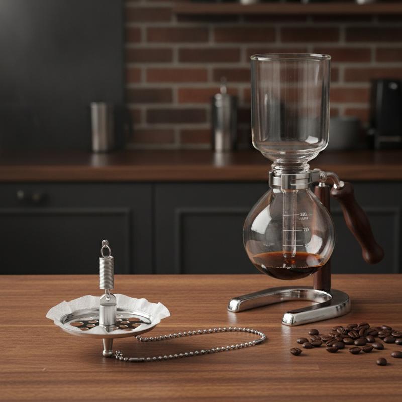 Reusable Syphon Coffee Maker Filter Core Replacement Food-Grade Stainless Steel for Home Office Coffee Use 1 Set