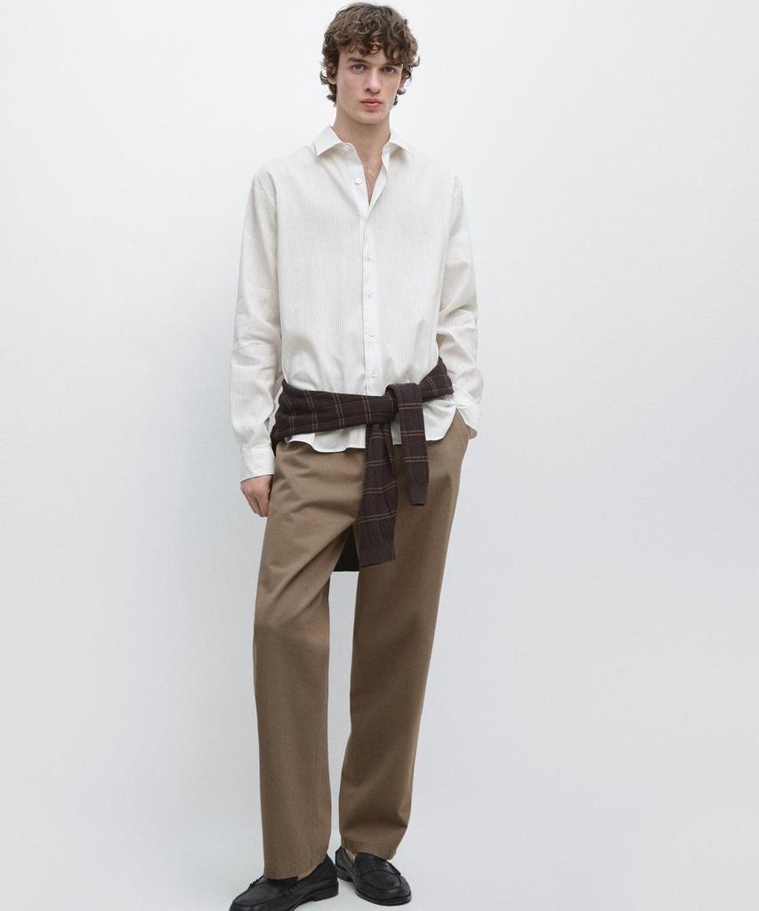 Masimodutti Cotton Relaxed Fit Pants