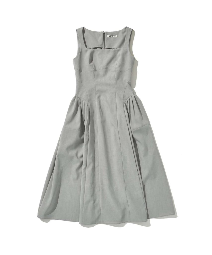 LOTSYOU Lotsyou_Old Money Dress Gray