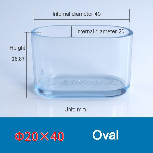 Transparent Thickened Table Foot Mat, Protective Cover, Non-slip, Wear-resistant, Furniture, Chair Noise, 4 Pcs Set Foot Cover