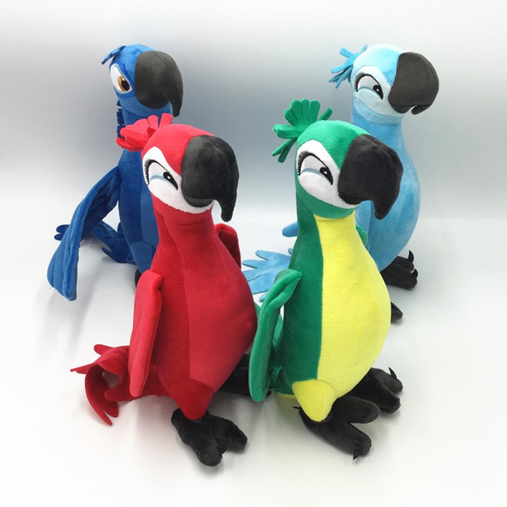 30CM Nouveau Film Rio 2 Dessin Animé Peluches Perroquet Bleu Blu & Oiseaux Joyaux Poupées Cadeaux de Noël Pour Enfants Peluche