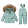Children's Down Jacket Suit Boys and Girls 1-6 Years Old Thickened Two-piece Winter Style