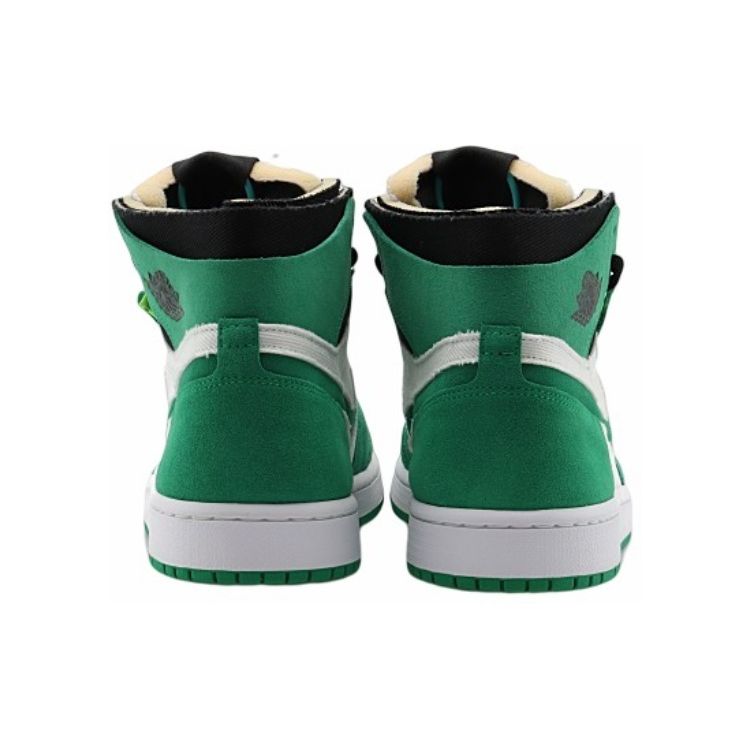 Air Jordan 1 High Zoom Comfort Stadium Verde Donna Sneakers Bianco Nero CT0979-300