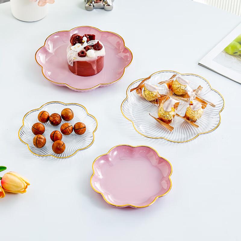 Transparent Floral Multipurpose Dining Plate
