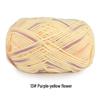 Aou Ou 5-Strand Variegated Milk Cotton Yarn Ball, Floral Medium-Thick, for Baby Scarves and Slippers.