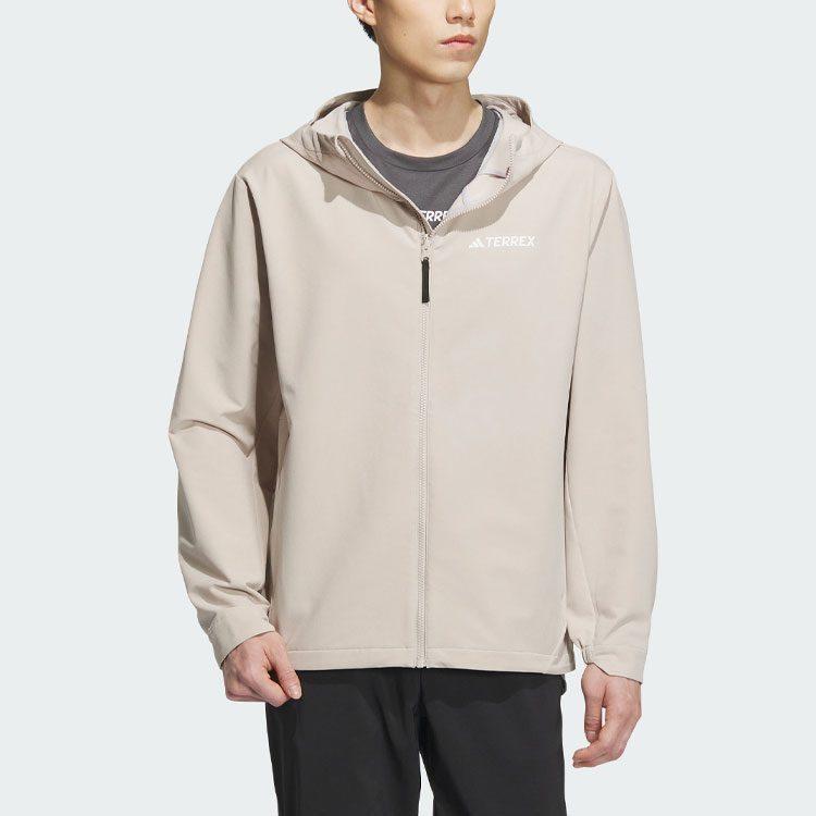 Adidas Jackets Men's Light Khaki Hooded Thickened Other IL9010