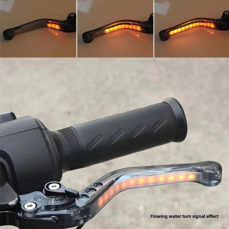 Aluminium Lenker Kupplungshebel Motorrad ATV Bremskupplungshebel mit LED-Licht Vorderradbremse Kupplungshebel