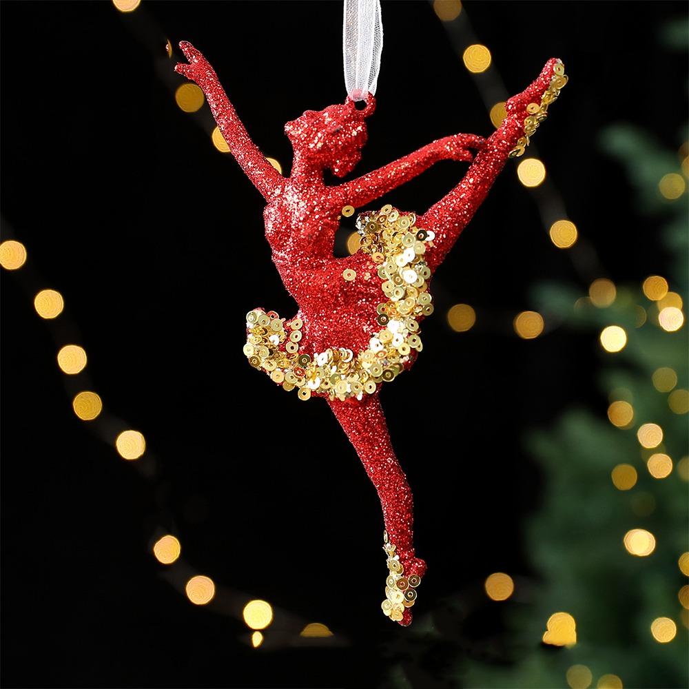 Gold Sequin Christmas Tree Pendant Butterfly Xmas Tree Pendant  Household Decor
