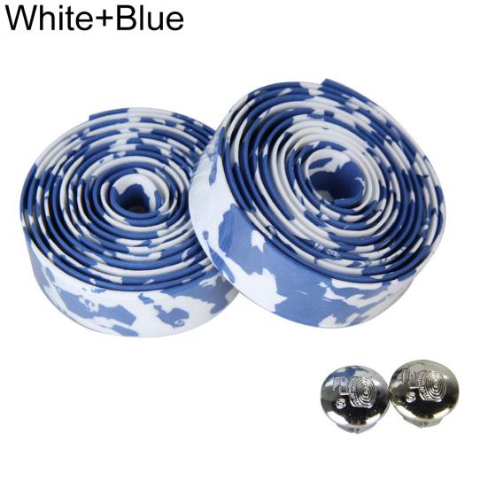 2 stk Sykkelveisykkel Sportssykkelstyre Gummitapeomslag med 2 stangplugg