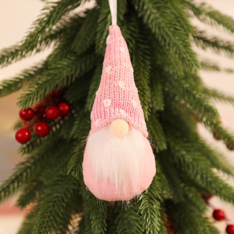 Christmas Knit Faceless Old Man Tree Ornaments - Small Hanging Pendants