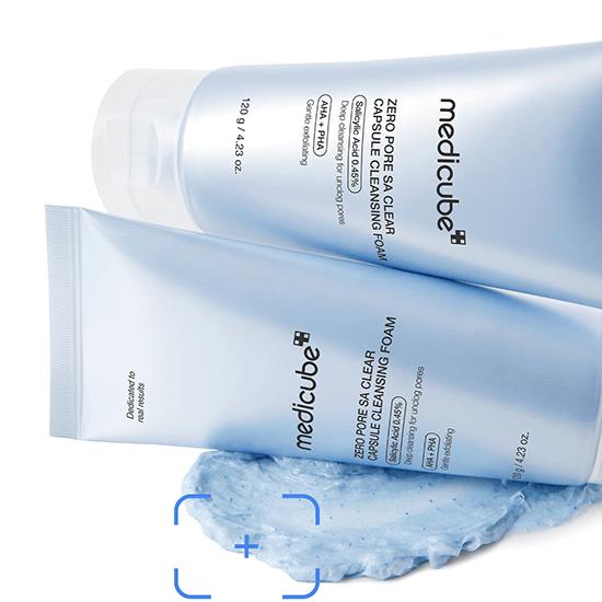 Medicube Mousse nettoyante Zero Pore SA Clear Capsule 120 g