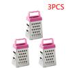 Stainless Steel Mini Four-Sided Grater Planer Non-slip Handle Multifunctional Peel Cutter Fruit Ginger Garlic Grater Kitchen