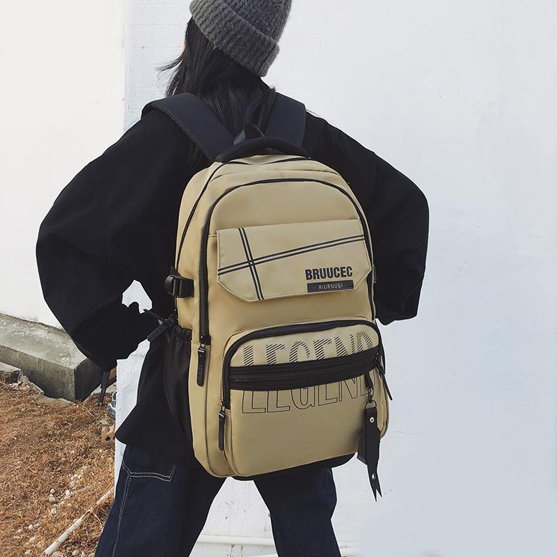 Student Bag Junior High School Students Large Capacity Backpack Men's Backpack