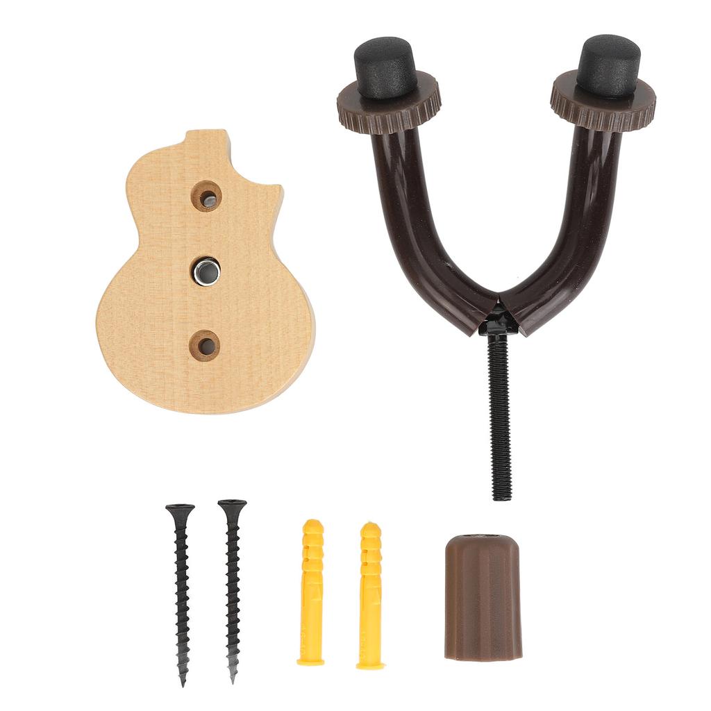 Ukulelehängare Multifunktionell Elegant Snygg Trä Ukulele Väggfäste Stativ för Ukulele Mandolin Banjo