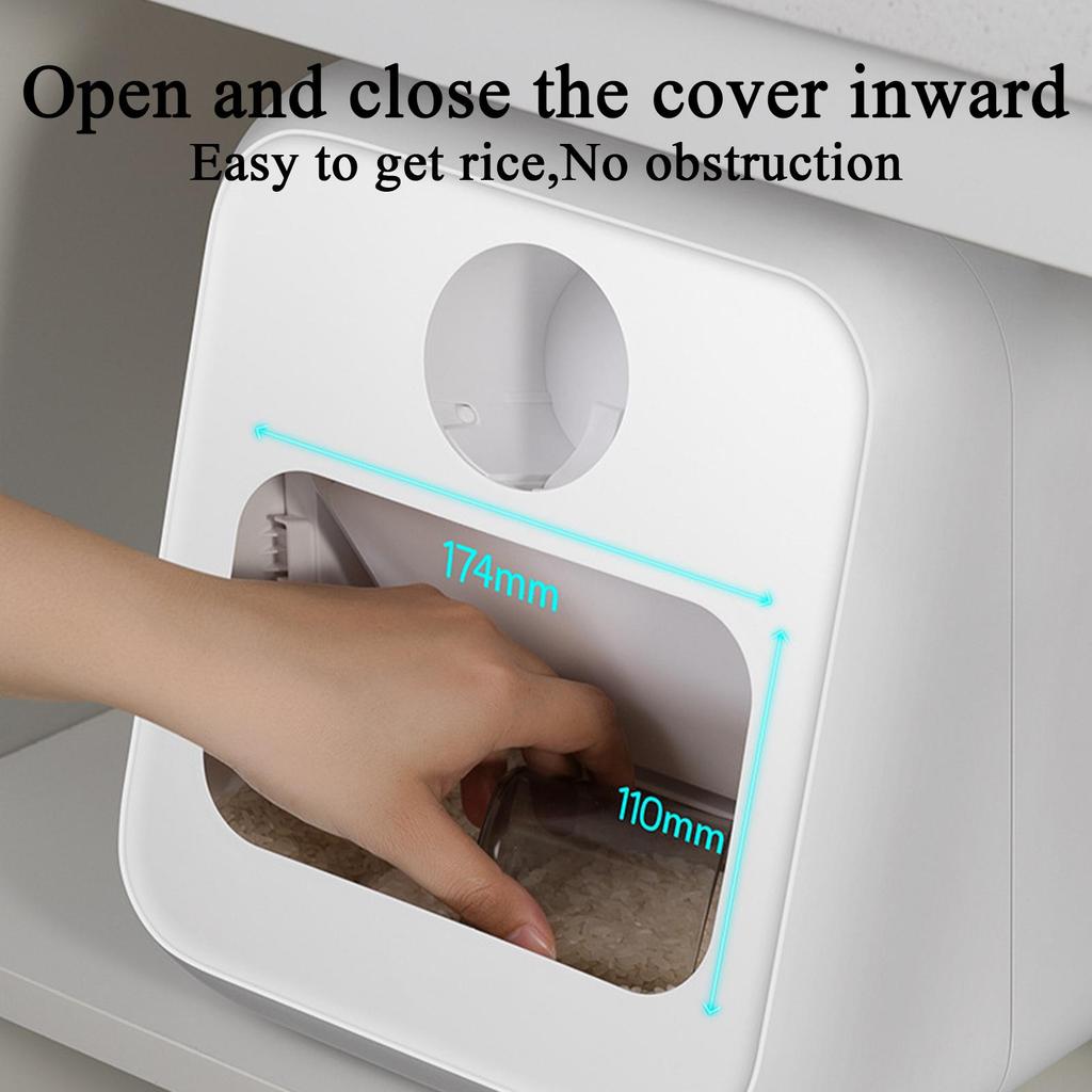 Rice Container Food Dispenser Storage Bins Airtight Kitchen Food Canisters Home Moisture Proof Rice Box Kitchen Container