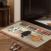 1Pcs Anti Fatigue Kitchen Rugs Cute Cat Print Waterproof Non-Slip Thick Cushioned Kitchen Mat Heavy Duty Comfort Standing Mat for Kitchen