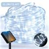 Solar Powered LED Tube String Lights, Waterproof Outdoor Decorative Lighting for Garden, Yard, Tree, Fence, Patio, Holiday Party