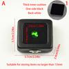 Black Pu Leatherette Bare Stone Box With Buckle Gem Rhinestone Jewelry Storage Naked Container Transparent Window Display