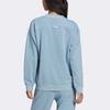 Adidas Originals Trefoil Crew Letter Print Round Neck Pullover Sweatshirt Women sweatshirt Sky-Blue HM4870